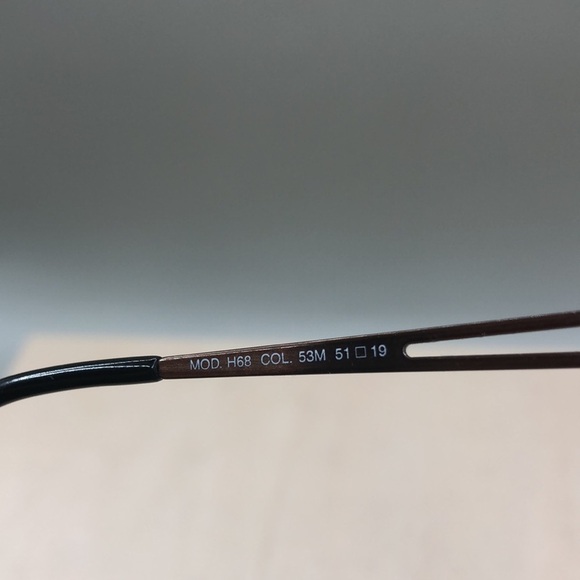 Versace vtg dead stock demo frames ONLY mod H68 51-19 oval-unisex glasses Italy